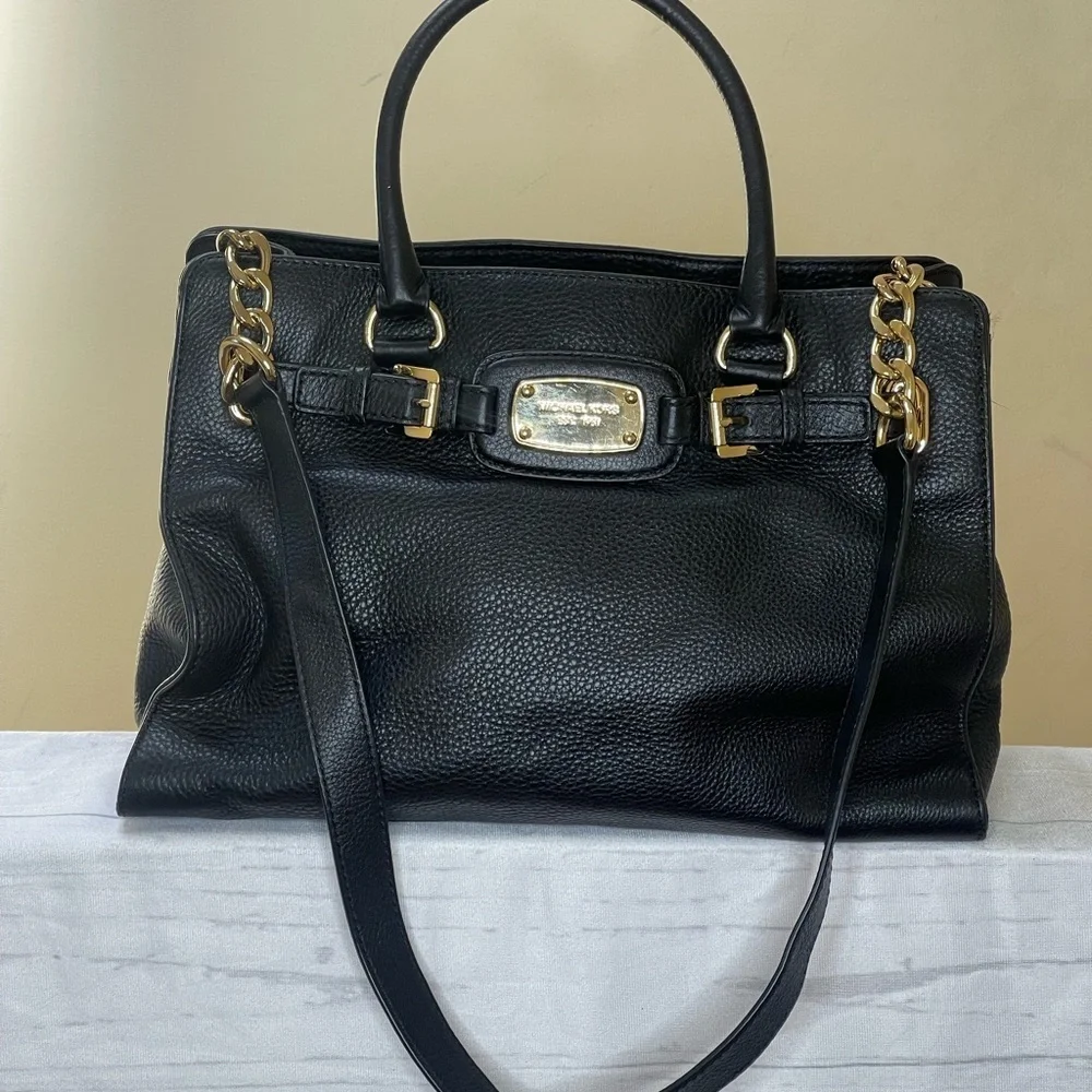 Michael Kors Chain-Leather Handle Bag